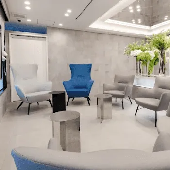 プライベートスキンクリニックのヒアルロン酸注射を受ける前の受付