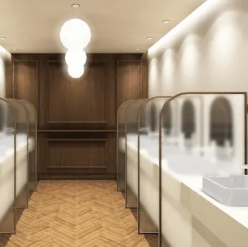 あおばクリニック 名古屋栄院のポテンツァを受けた後のパウダールーム