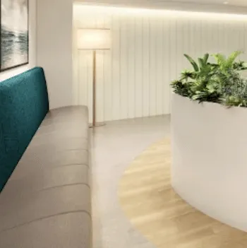 こばとも皮膚科のポテンツァを受ける前の待合室