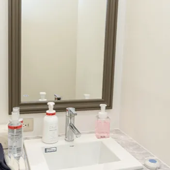 ルラ美容クリニック 名古屋栄院のポテンツァを受けた後のパウダールーム