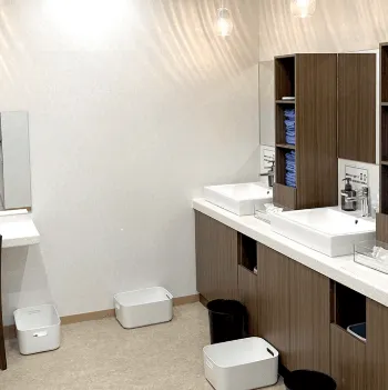 よつば会クリニック 栄・矢場町院のポテンツァを受けた後のパウダールーム