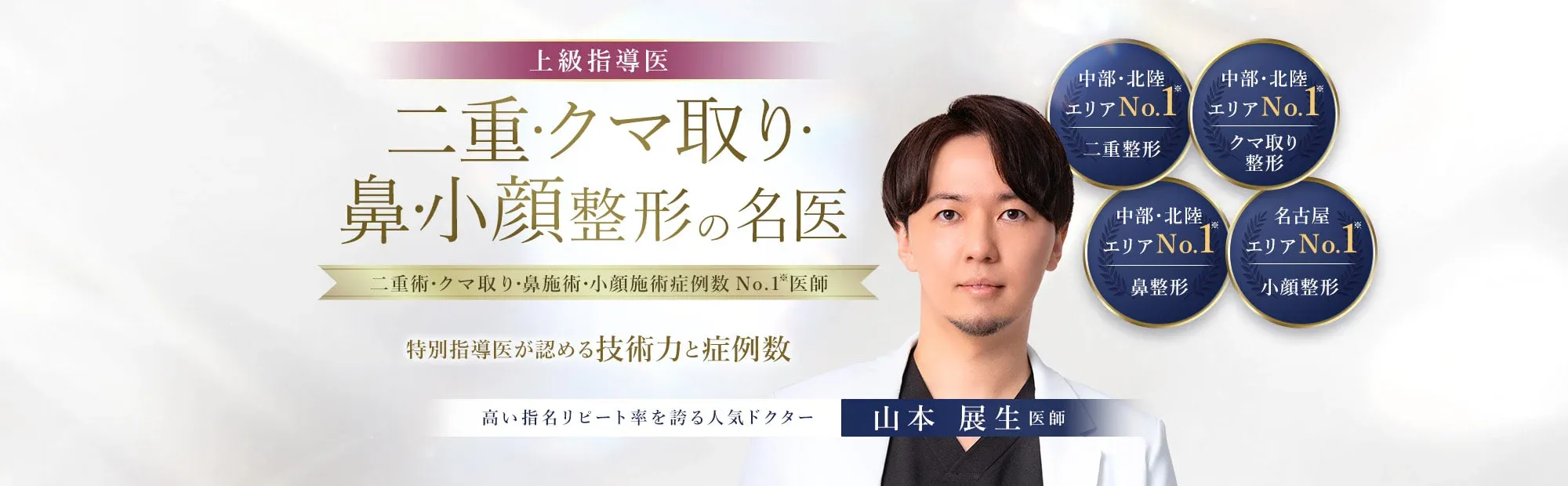 各エリアで症例数No.1の医師