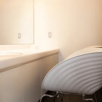 SSCビューティークリニックのフォトフェイシャルを受けた後のパウダールーム