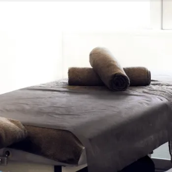 SSCビューティークリニックのイオン導入を受ける施術室