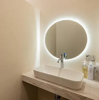 ルラ美容クリニック 札幌院のイオン導入を受けた後のパウダールーム