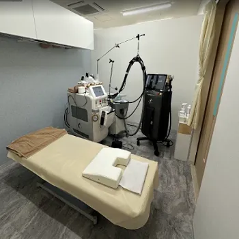 ビューティースキンクリニック 渋谷院のポテンツァを受ける施術室