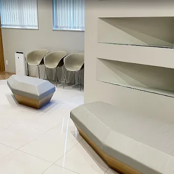 はなふさ皮膚科 渋谷院のポテンツァを受ける前の待合室