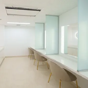 渋谷美容外科クリニック 渋谷院のポテンツァを受けた後のパウダールーム