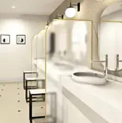 あおばクリニック 心斎橋院のポテンツァを受けた後のパウダールーム