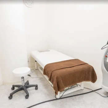 リゼクリニック 心斎橋院のポテンツァを受ける施術室