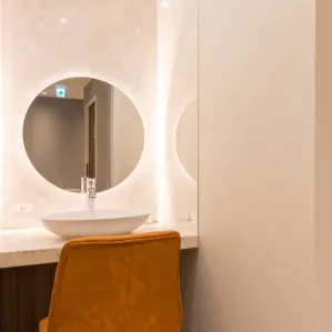 東中野皮フ科クリニックの肩ボトックスを受けた後のパウダールーム