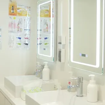 MINIMUM SKIN CLINIC IKEBUKUROの脂肪溶解注射を受けた後のパウダールーム