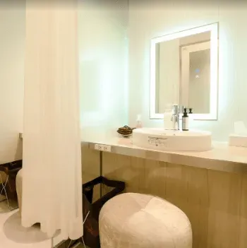 エースクリニック梅田1院のポテンツァを受けた後のパウダールーム