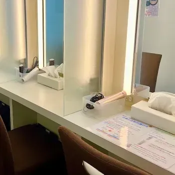 フェミークリニック 梅田1院のポテンツァを受けた後のパウダールーム