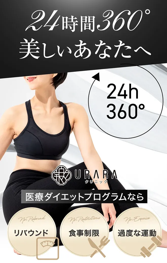 URARAクリニックの医療ダイエットプログラムの説明画像