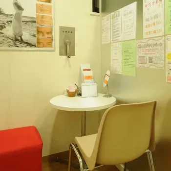 城本クリニック 横浜院のイオン導入を受ける前のカウンセリングルーム