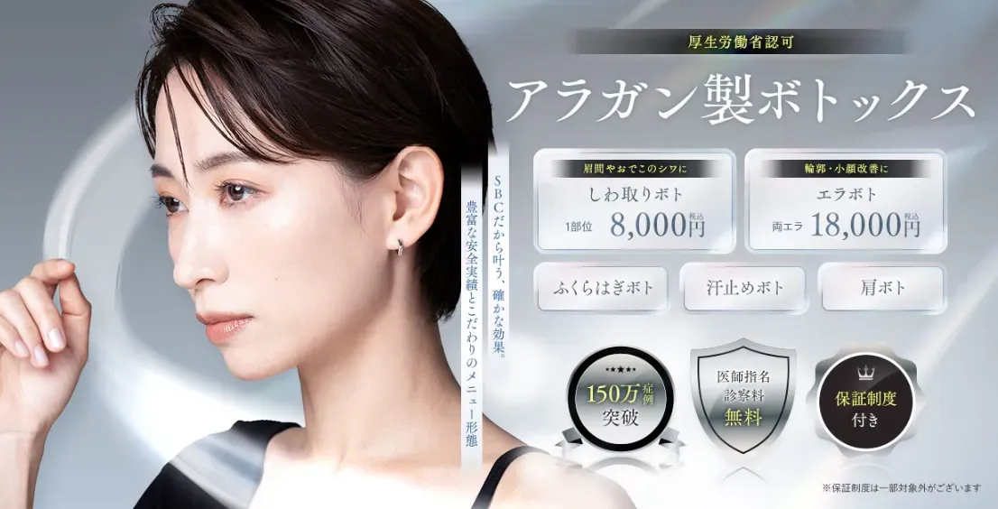 湘南美容クリニック　アラガン製ボトックス
