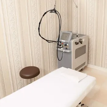 自由が丘クリニックソフィアの都度払いの医療脱毛を受ける施術室