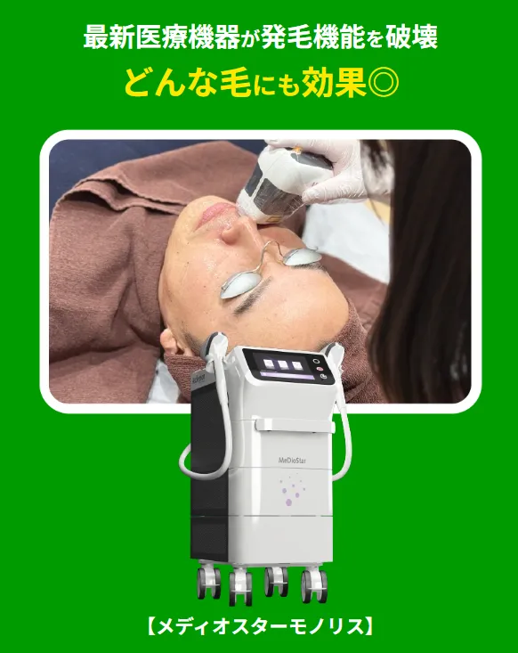 フレイアクリニックのメンズ脱毛の対応効果