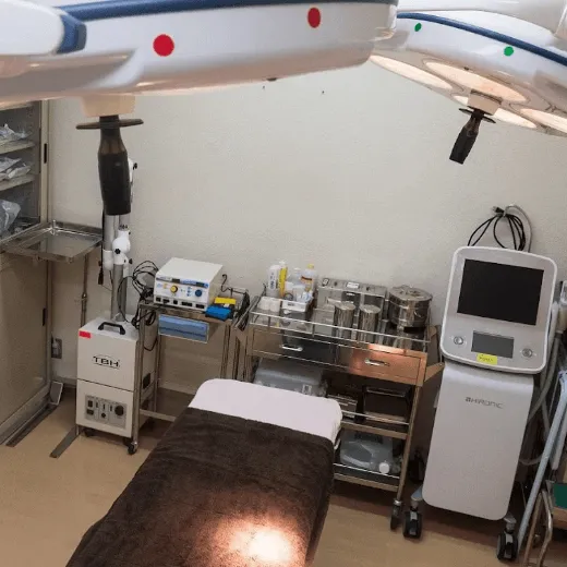 赤坂クリニックのジェントルマックスプロによる施術を受ける施術室