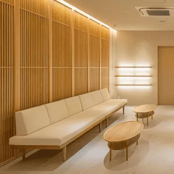 茉莉花クリニック銀座の都度払いの医療脱毛を受ける前の待合室