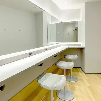 レジーナクリニック 石川/金沢付近1院のジェントルマックスプロによる施術を受けた後のパウダールーム