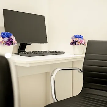 TCB東京中央美容外科 神戸院のエラボトックスを受ける前の診察室