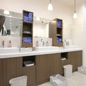 よつば会クリニック 京都院のジェントルマックスプロによる施術を受けた後のパウダールーム