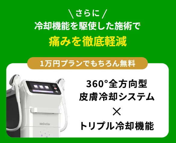 フレイアクリニックのメンズ脱毛最新機器