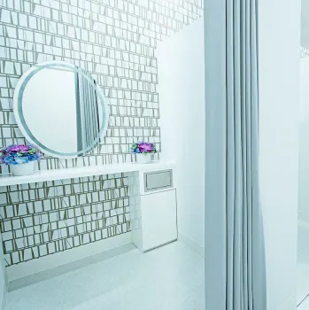 TCB東京中央美容外科 名古屋3院の肩ボトックスを受けた後のパウダールーム