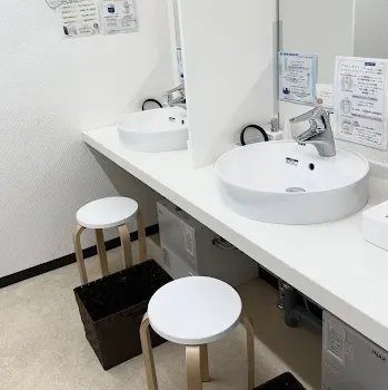 椿クリニック 名古屋院の肩ボトックスを受けた後のパウダールーム