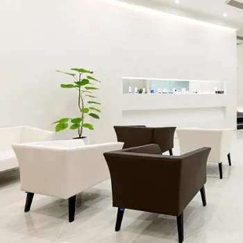 ネクストスキンケアクリニックのヒアルロン酸注射を受ける前の受付