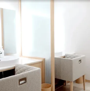 さとこ皮膚科・美容クリニックのジェントルマックスプロによる施術を受けた後のパウダールーム