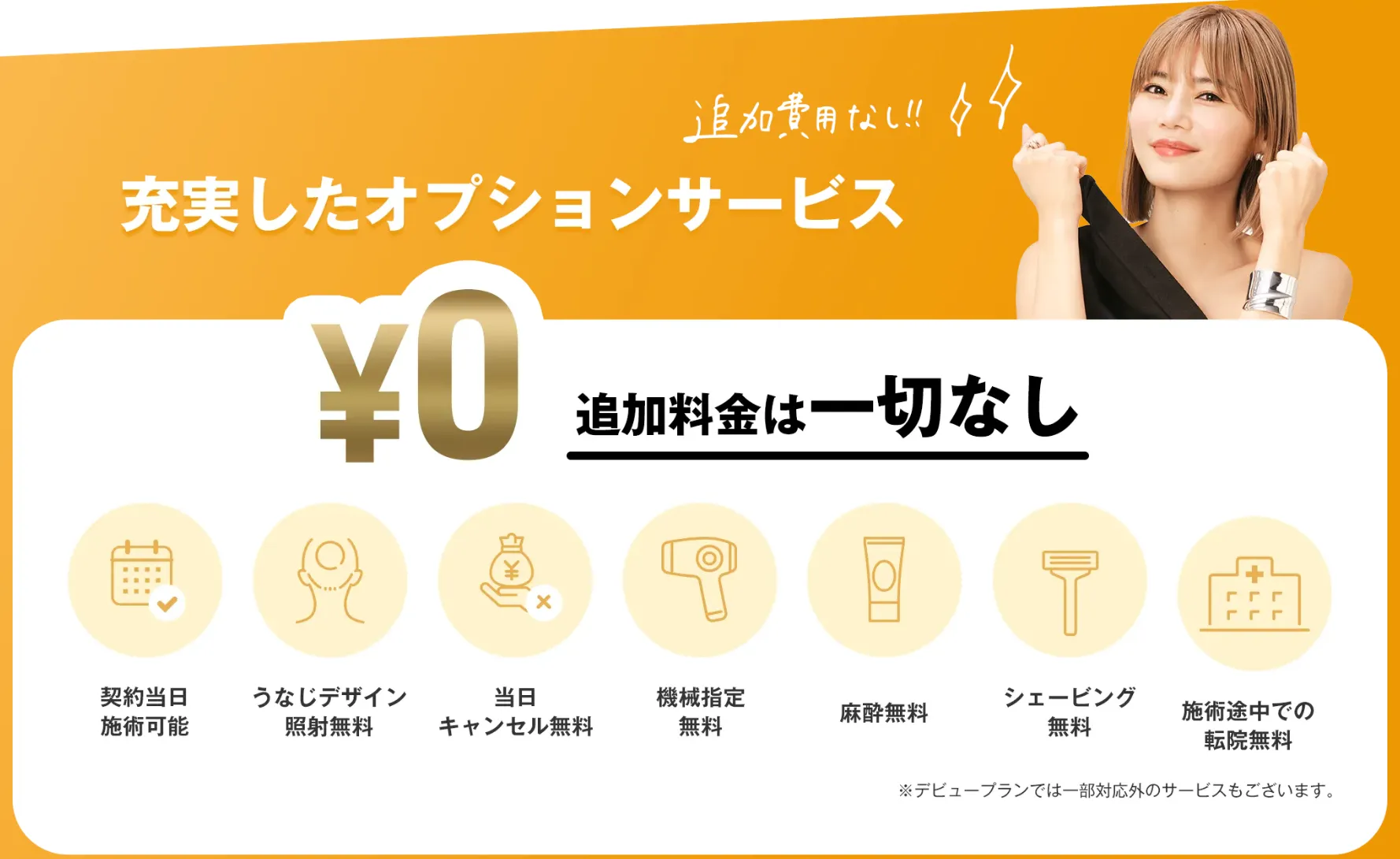 レジーナクリニック オプションサービス