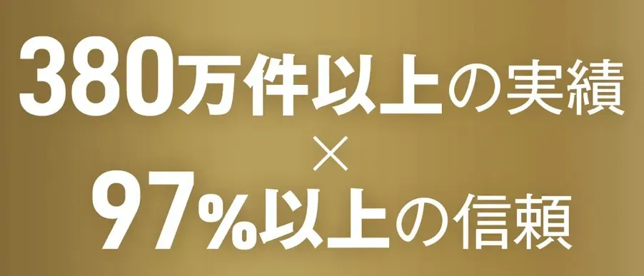 レジーナクリニック380万件以上の実績 97%以上の信頼