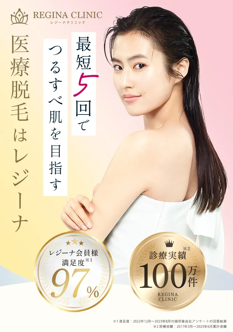 レジーナクリニック最短5回でつるすべ肌を目指す