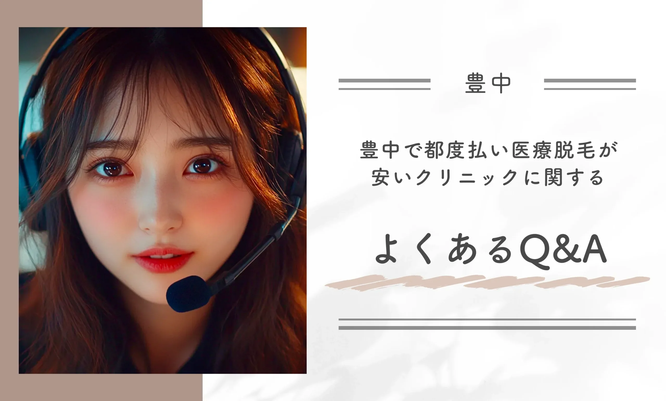 豊中で都度払い医療脱毛が安いクリニックに関するよくあるQ&A
