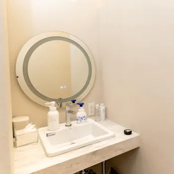 ルラ美容クリニック 横浜院のエラボトックスを受けた後のパウダールーム