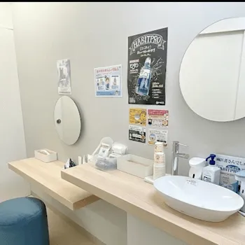 ガーデンクリニック 横浜院のエラボトックスを受けた後のパウダールーム