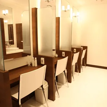 品川美容外科 横浜院のエラボトックスを受けた後のパウダールーム