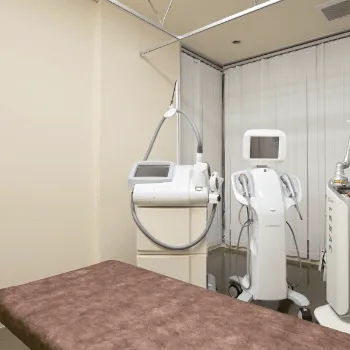 代々木上原皮膚科クリニックの都度払いの医療脱毛を受ける施術室