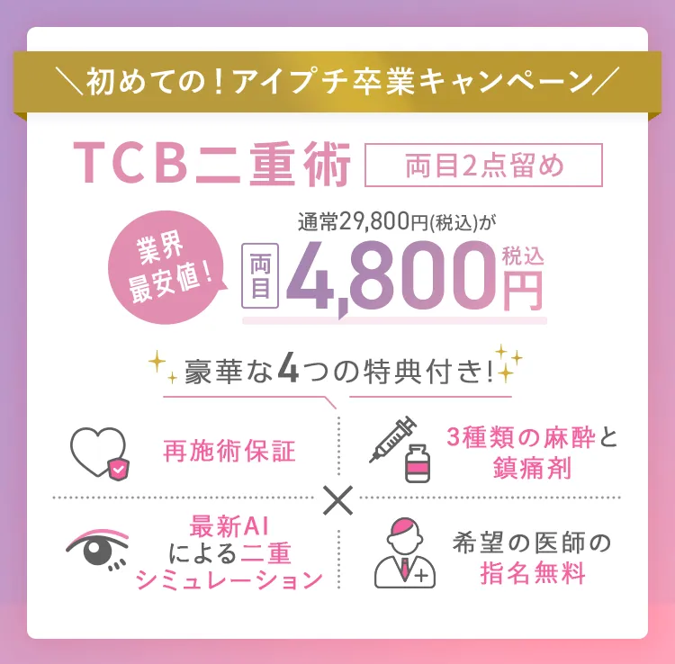 TCBキャンペーン二重整形