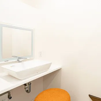 水上形成外科 美容クリニックのジェントルマックスプロによる施術を受けるた後のパウダールーム