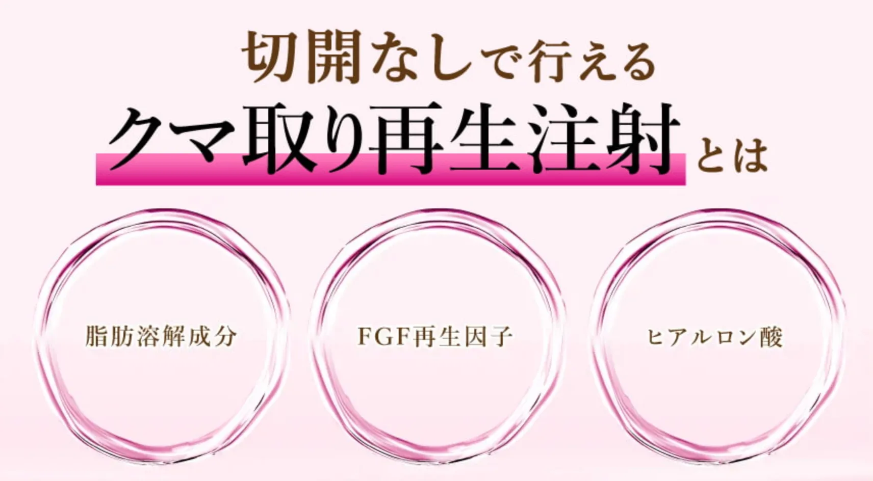 TCB クマ取り再生注射 美容成分