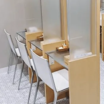 品川スキンクリニック 京都院のほくろ除去を受けた後のパウダールーム