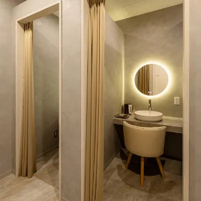 ON-CLINIC Beautyの都度払いの医療脱毛を受けた後のパウダールーム