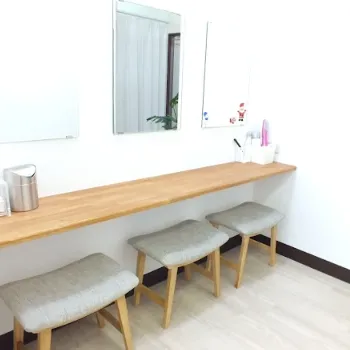 ミライ 沖縄3店舗のサロン脱毛を受けた後のパウダールーム