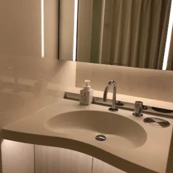 オジスキンクリニックのジェントルマックスプロによる施術を受けた後のパウダールーム