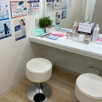 ストラッシュ 仙台店のサロン脱毛を受けた後のパウダールーム