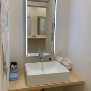 ルシアクリニック 心斎橋院のジェントルマックスプロによる施術を受けた後のパウダールーム